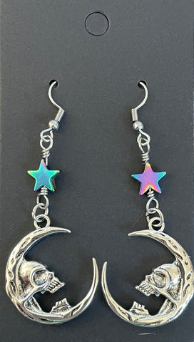 Man in the Moon Earrings