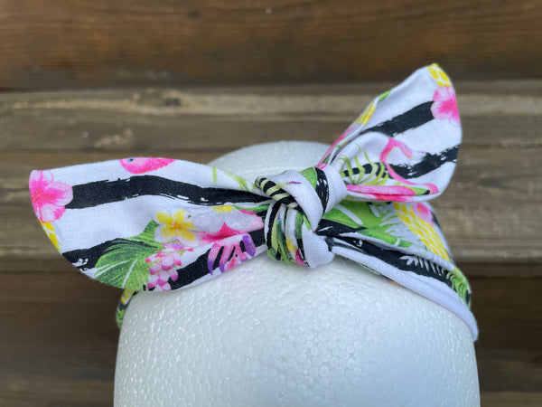 A Flamingo Can't Change It's Stripes Knotted Headband