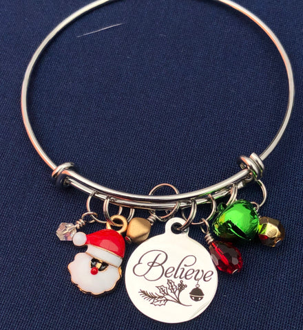 “Believe” Bangle Bracelet